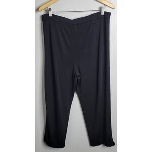 Exclusively Misook Pull-on Pants Stretch High Rise Elastic Waist Women XL 16